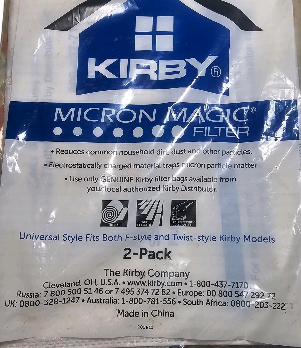 Kirby Allergen Reduction Vacuum Bags K-205811