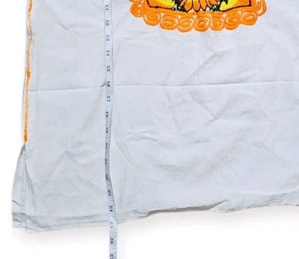 Vintage Mexican Embroidered Sleeveless Sunflower Blouse Womans Size Xl - Thumbnail 8