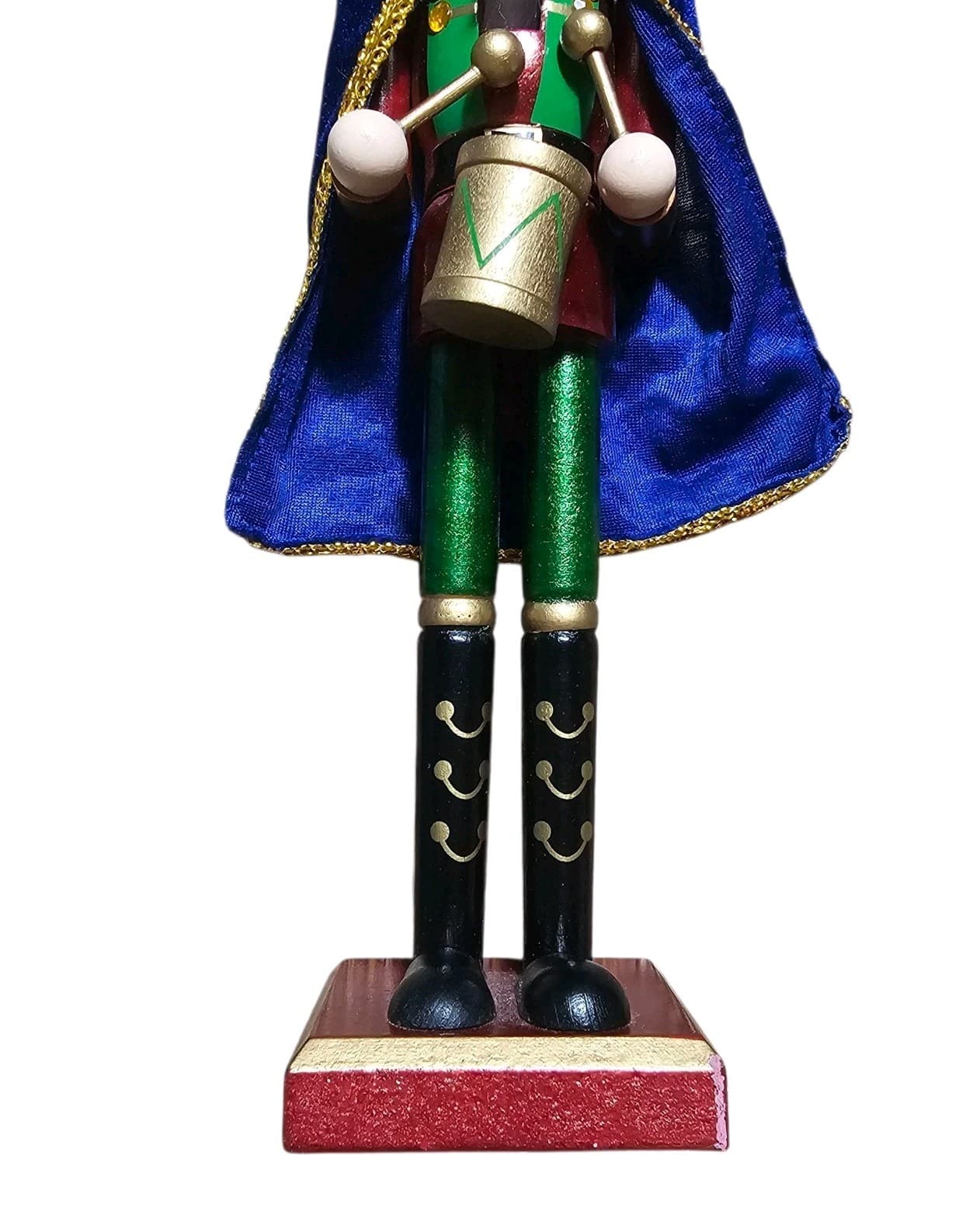 15” Christmas Wooden Nutcracker Drummer,hand painted,with mouth Opening Action - Thumbnail 6