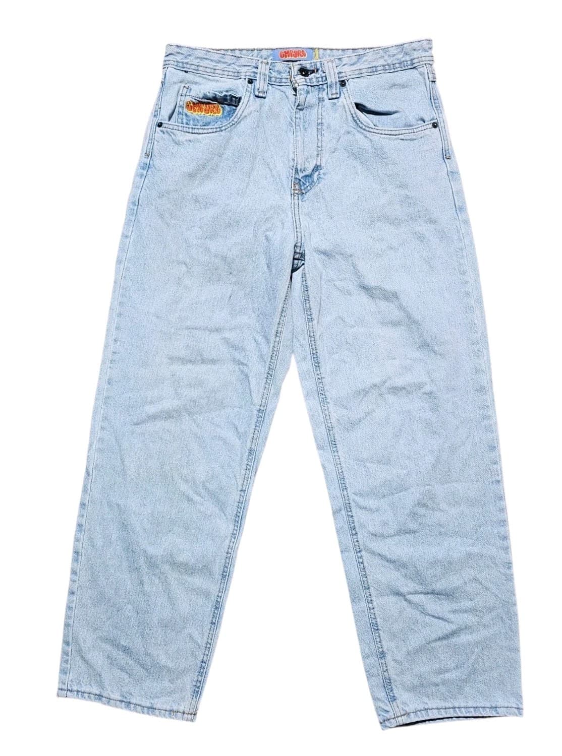 Empyre Skate Jeans Light Wash Baggy 30x29 Y2K Skater Grunge - Thumbnail 2
