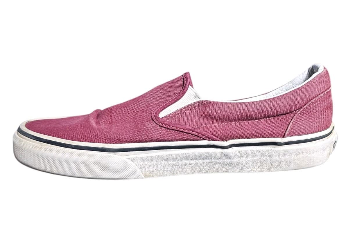 Vans Classic Slip On Shoes Mens 7 Women 8.5 Color Moroon In Good Condition. - Thumbnail 7