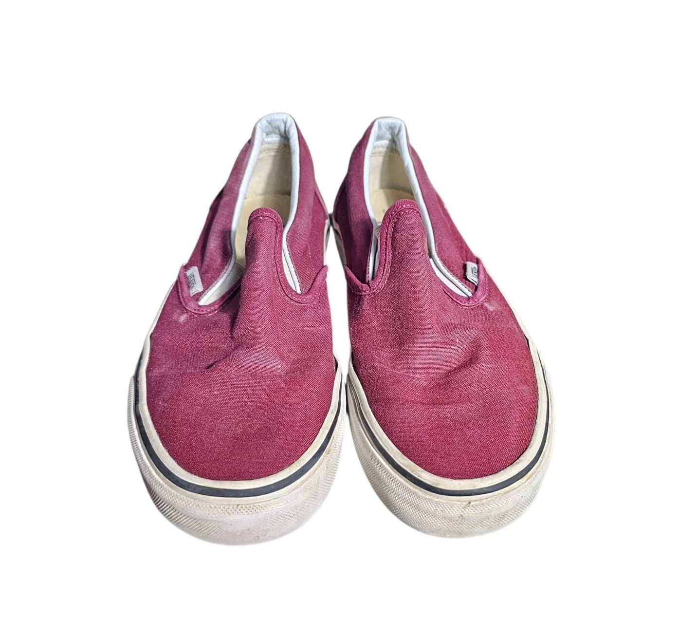 Vans Classic Slip On Shoes Mens 7 Women 8.5 Color Moroon In Good Condition. - Thumbnail 6