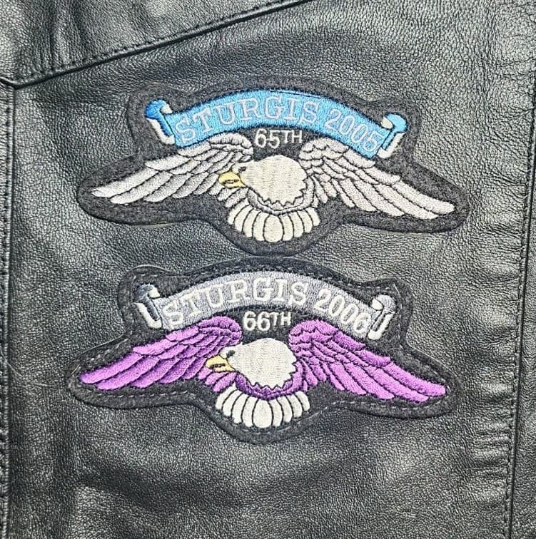 Womens Genuine Leather Motorcycle Biker Vest With Patches Size Xl - Thumbnail 8