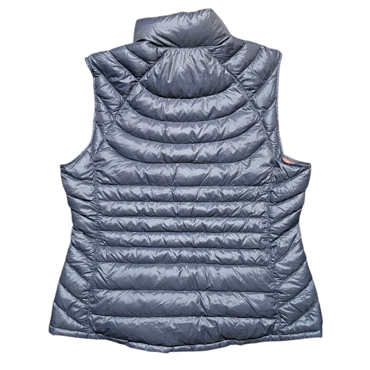 Bernardo Goose Down Vest Womens Medium Sleeveless Full Zip Packable Puffer Gray - Thumbnail 4