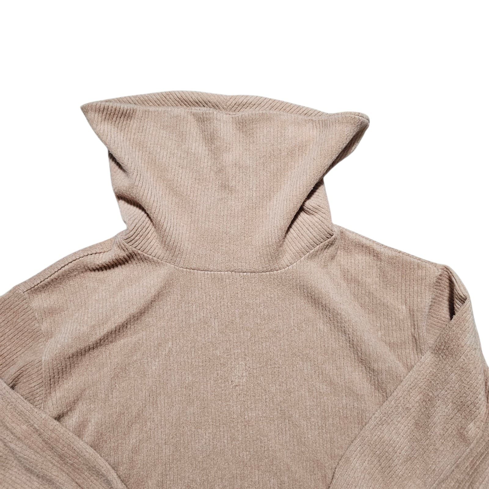 Fred David Long Sleeve Sweater W Cowl Neck & Ribbed Material Size Medium - Thumbnail 3