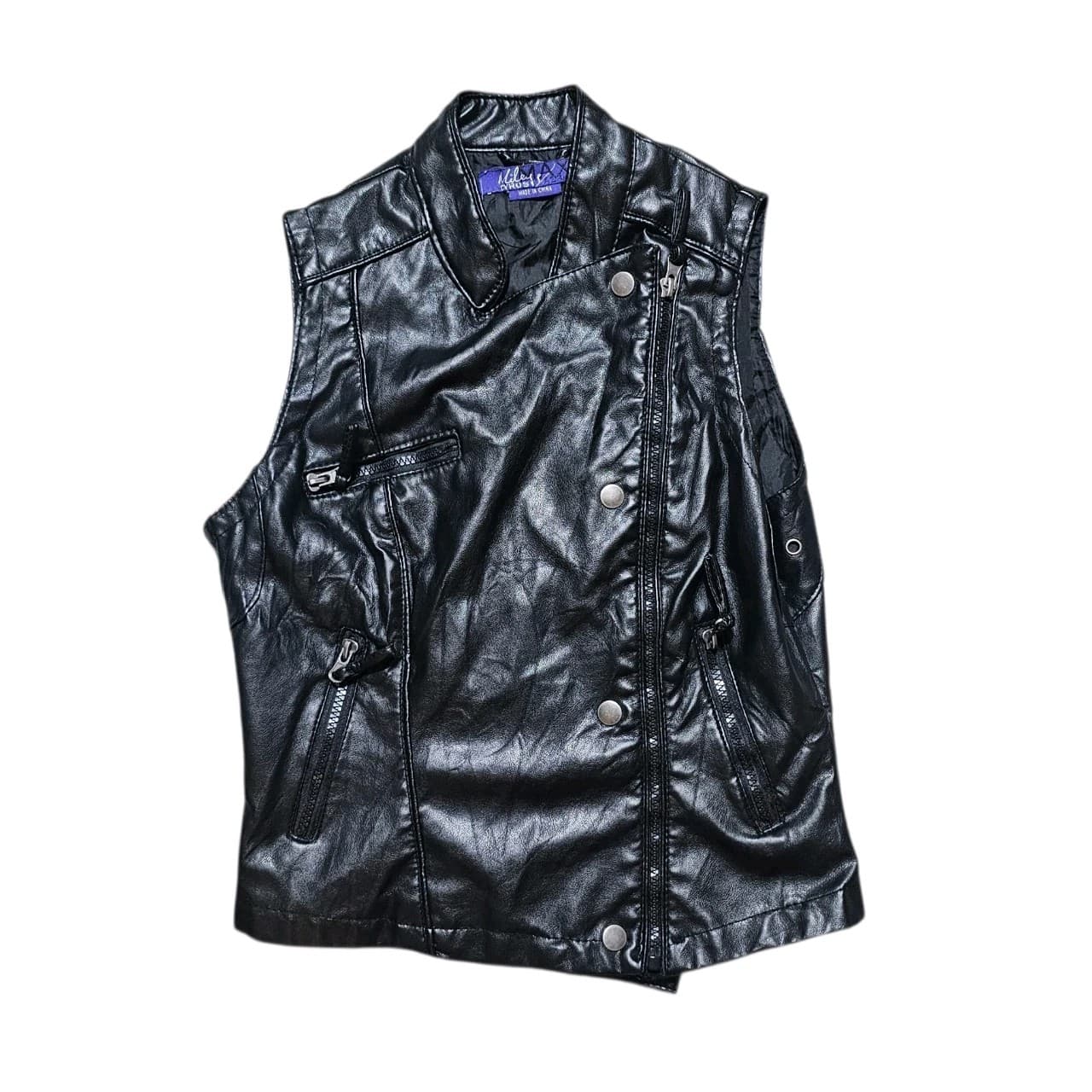 Miley Cyrus Faux Leather Vest Size S/P