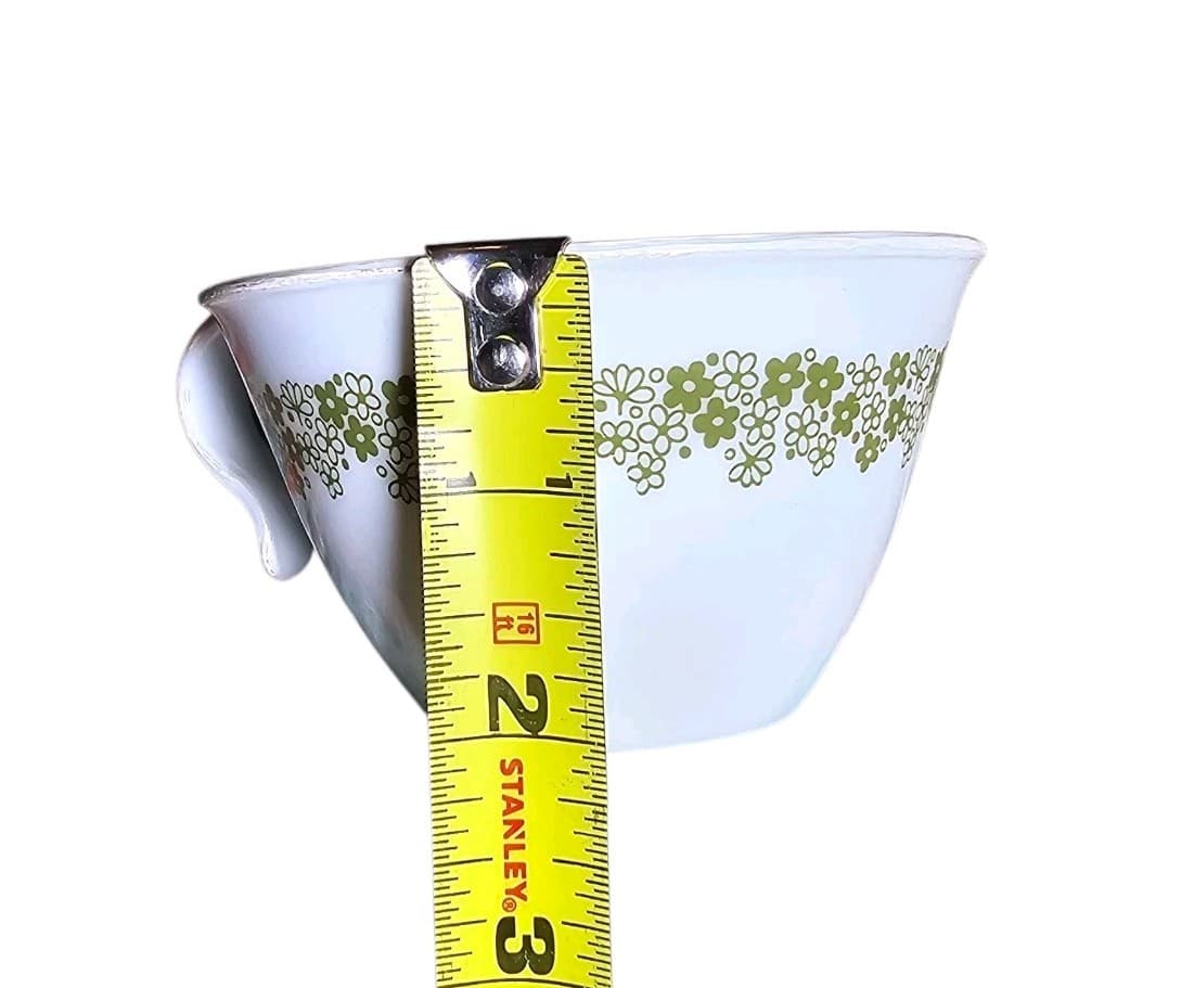 Corning Ware Corelle Spring Blossom Crazy Daisy Green Hook Handle Cup - Thumbnail 5