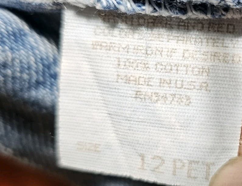 Lee 375-5791 Women's Classic Relaxed Fit Denim Shorts Size 12p Vintage USA - Thumbnail 10