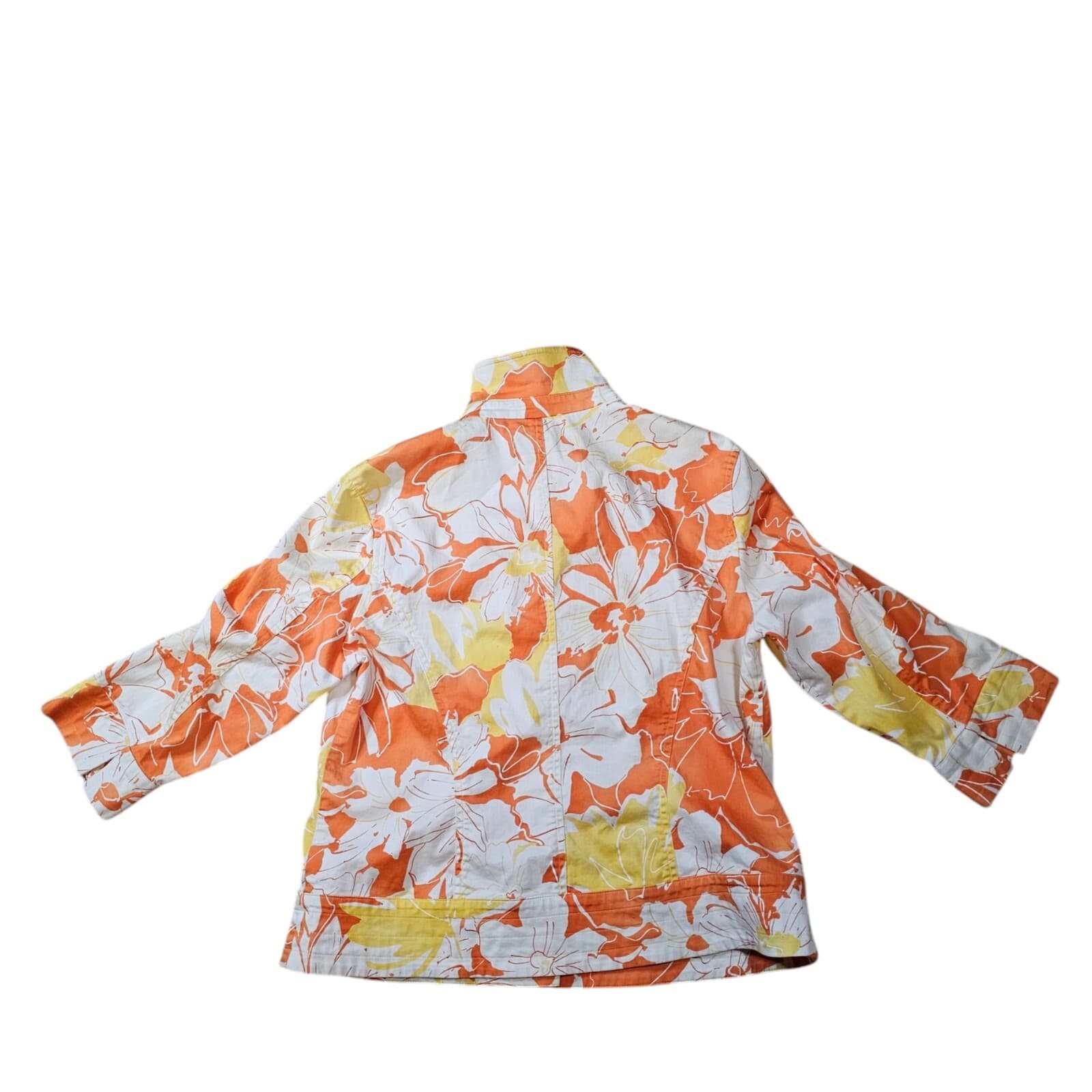 Coldwater Creek Floral Button Up Jacket Womans Size 14 - Thumbnail 6