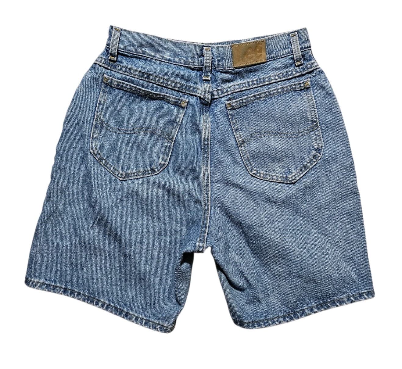 Lee 375-5791 Women's Classic Relaxed Fit Denim Shorts Size 12p Vintage USA - Thumbnail 6
