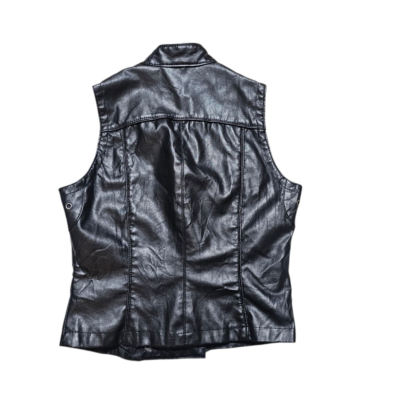 Miley Cyrus Faux Leather Vest Size S/P - Thumbnail 5