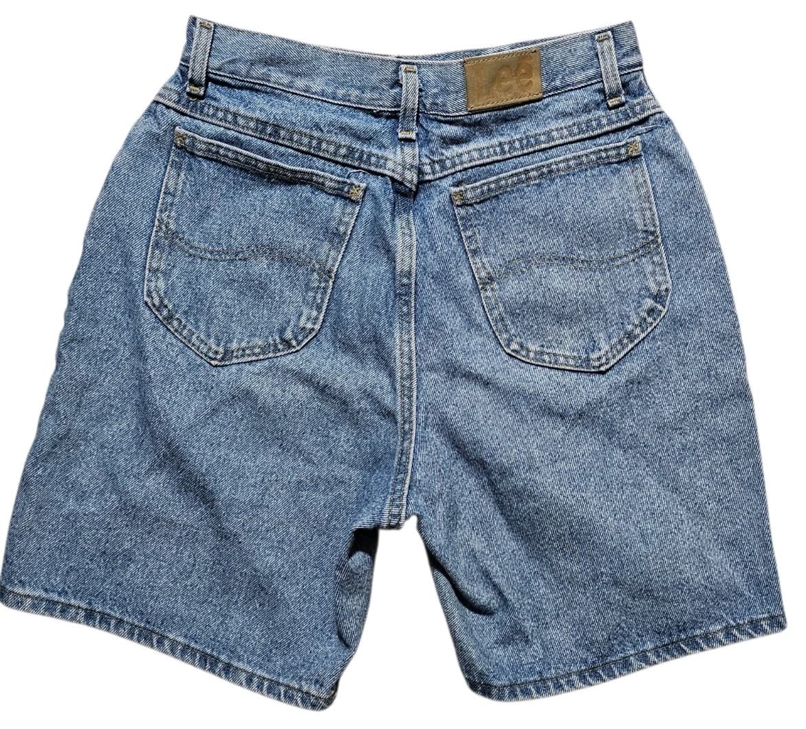 Lee 375-5791 Women's Classic Relaxed Fit Denim Shorts Size 12p Vintage USA - Thumbnail 7