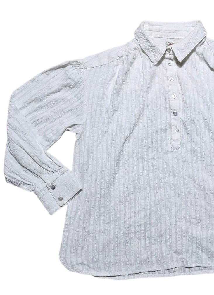 Faherty Ollie Organic Cotton Long Sleeve Button Front Henly Top Womans Size M - Thumbnail 3
