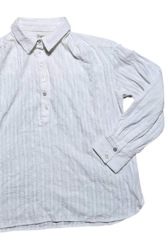 Faherty Ollie Organic Cotton Long Sleeve Button Front Henly Top Womans Size M - Thumbnail 4