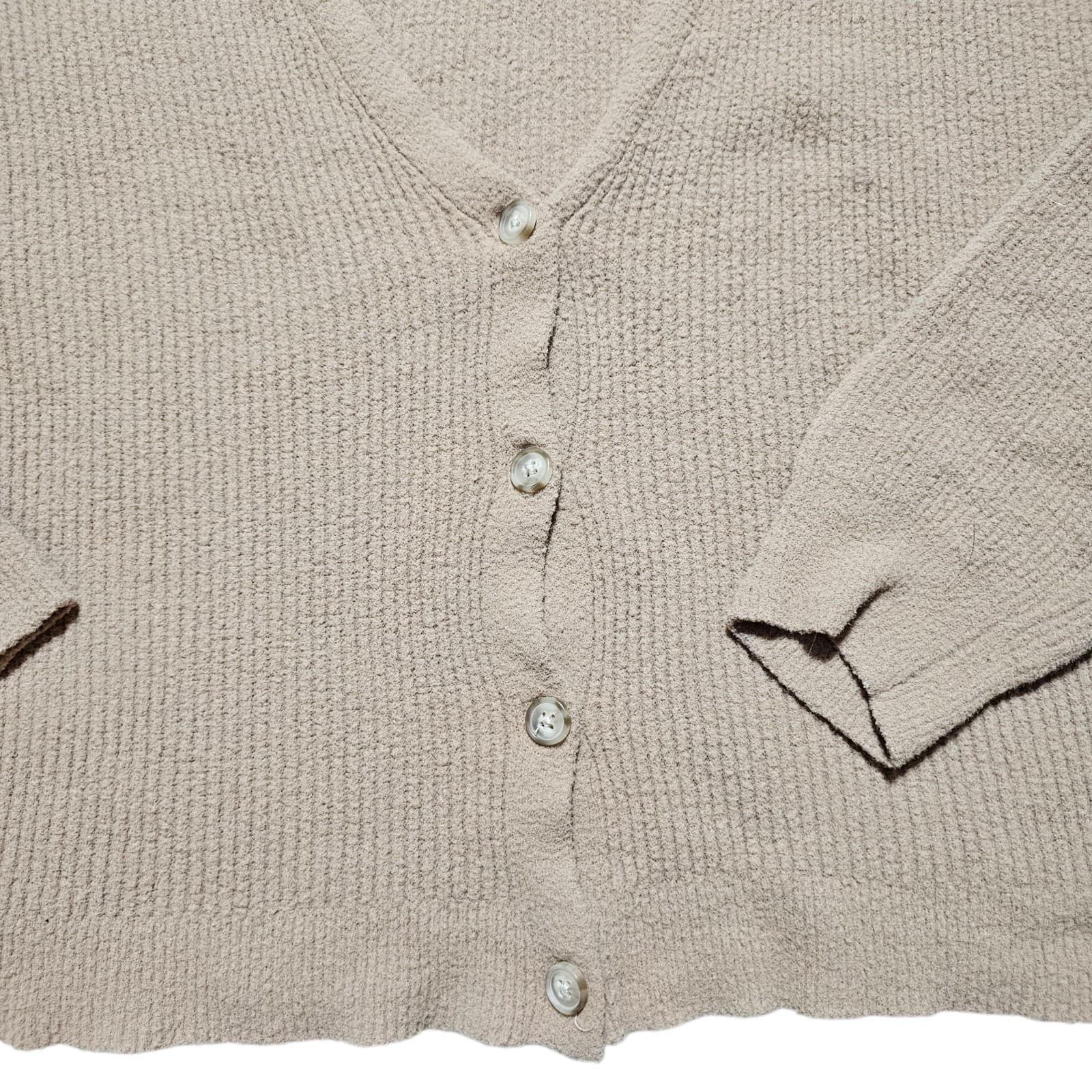 American Eagle Women's 100% Nylon Brown oversized Cardigan Sweater Size Small - Thumbnail 3