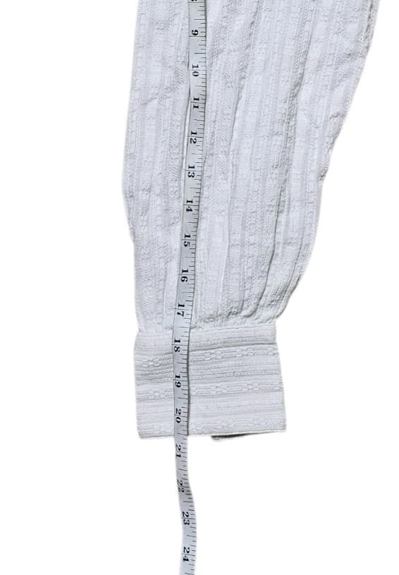 Faherty Ollie Organic Cotton Long Sleeve Button Front Henly Top Womans Size M - Thumbnail 10