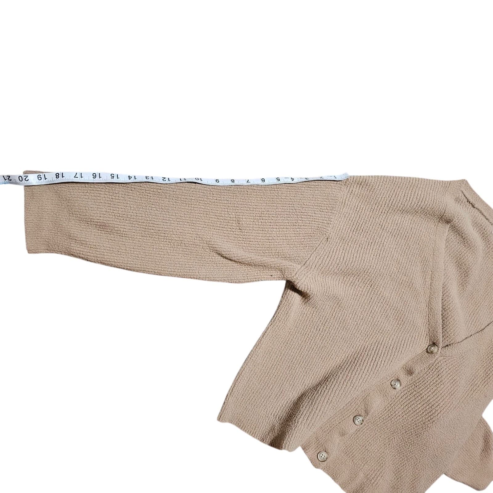American Eagle Women's 100% Nylon Brown oversized Cardigan Sweater Size Small - Thumbnail 7