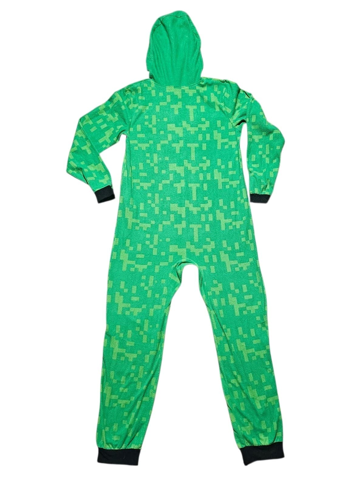 Minecraft One Piece Pajamas Creeper Union Suit Boy Girl Sleeper Size 14/16 - Thumbnail 8