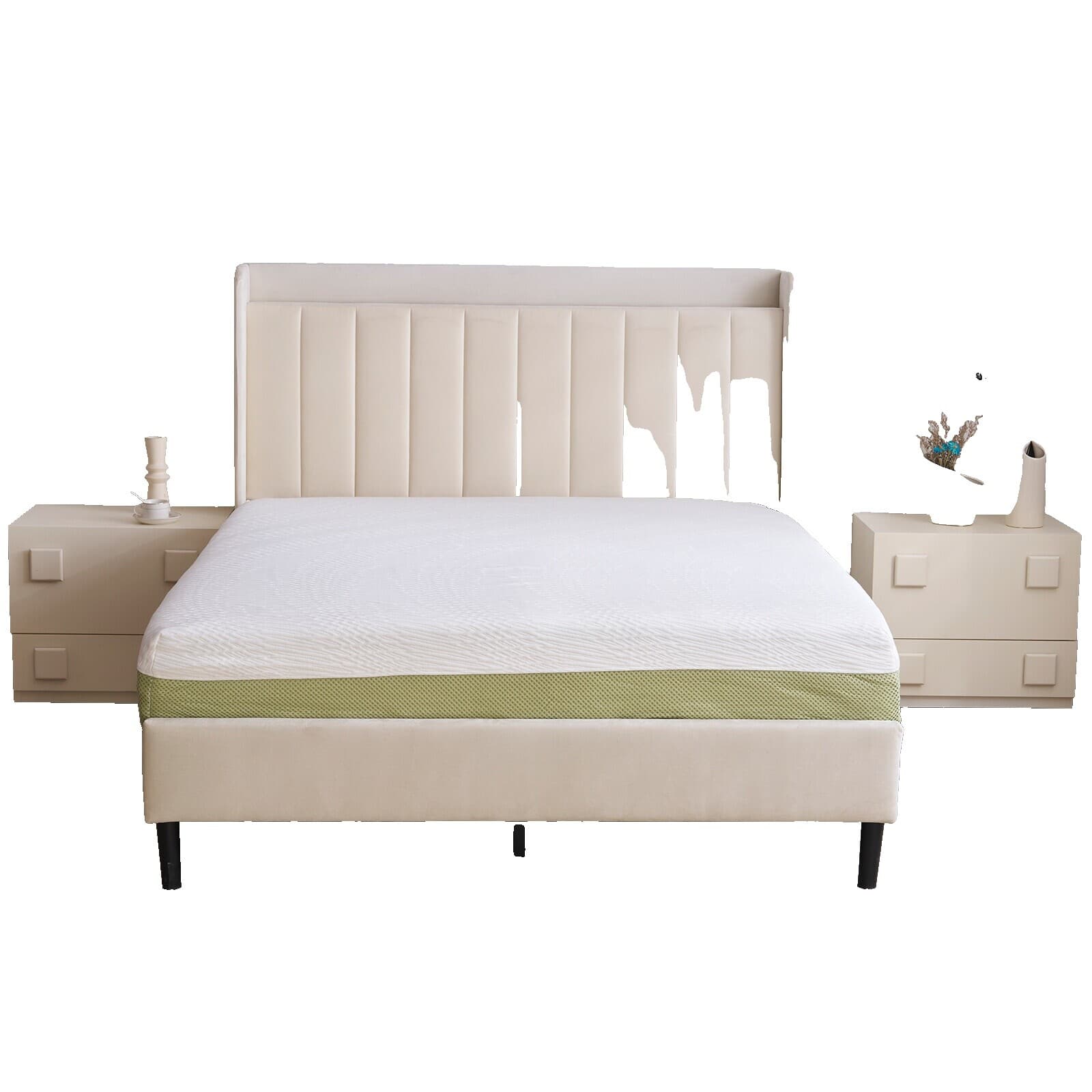 Dreamsmith Queen Mattress Topper 3 Inch Cooling Gel Memory Foam - Thumbnail 10