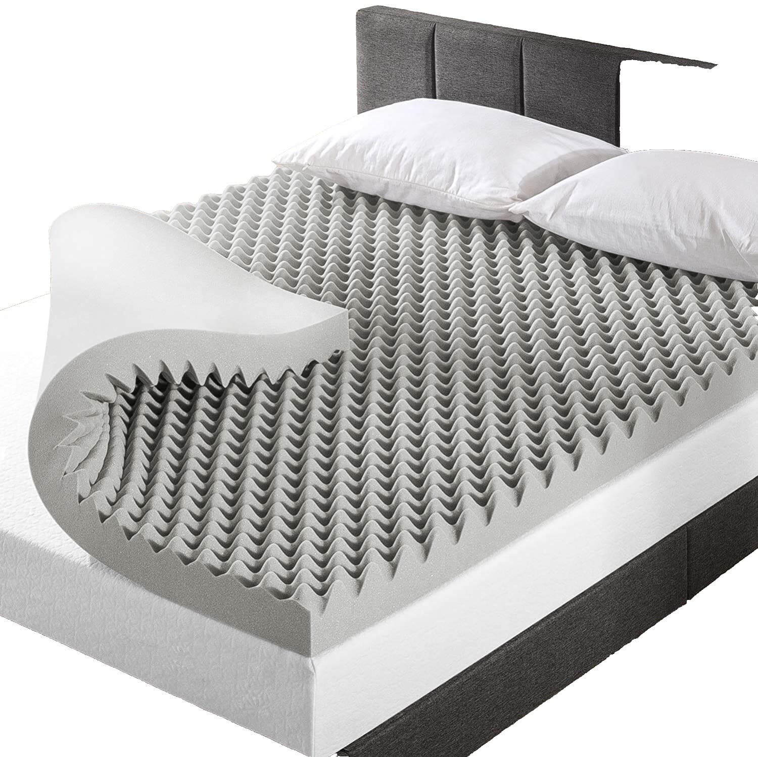 Dreamsmith Queen Mattress Topper 3 Inch Cooling Gel Memory Foam - Thumbnail 11