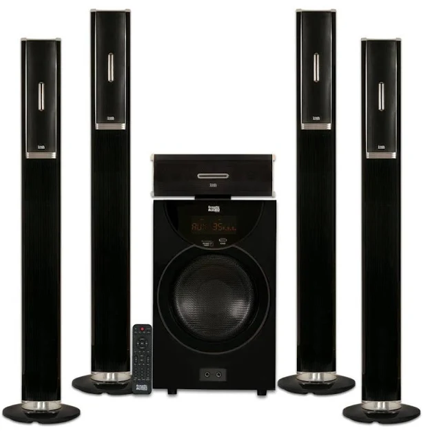 Acoustic Audio AAT1000 Tower 5.1 Home Theater Speaker System with 8" Powered Sub - Thumbnail 5