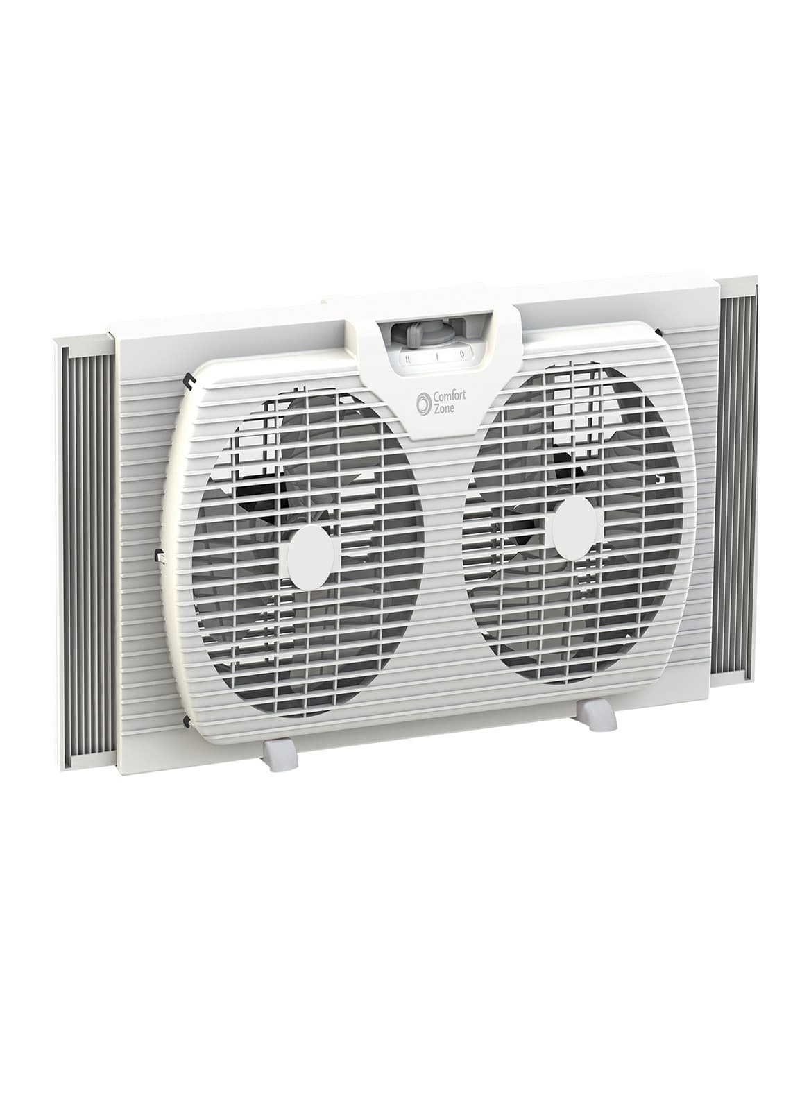 Comfort Zone 3-Speed Dual Blade Window Fan  White - Thumbnail 8