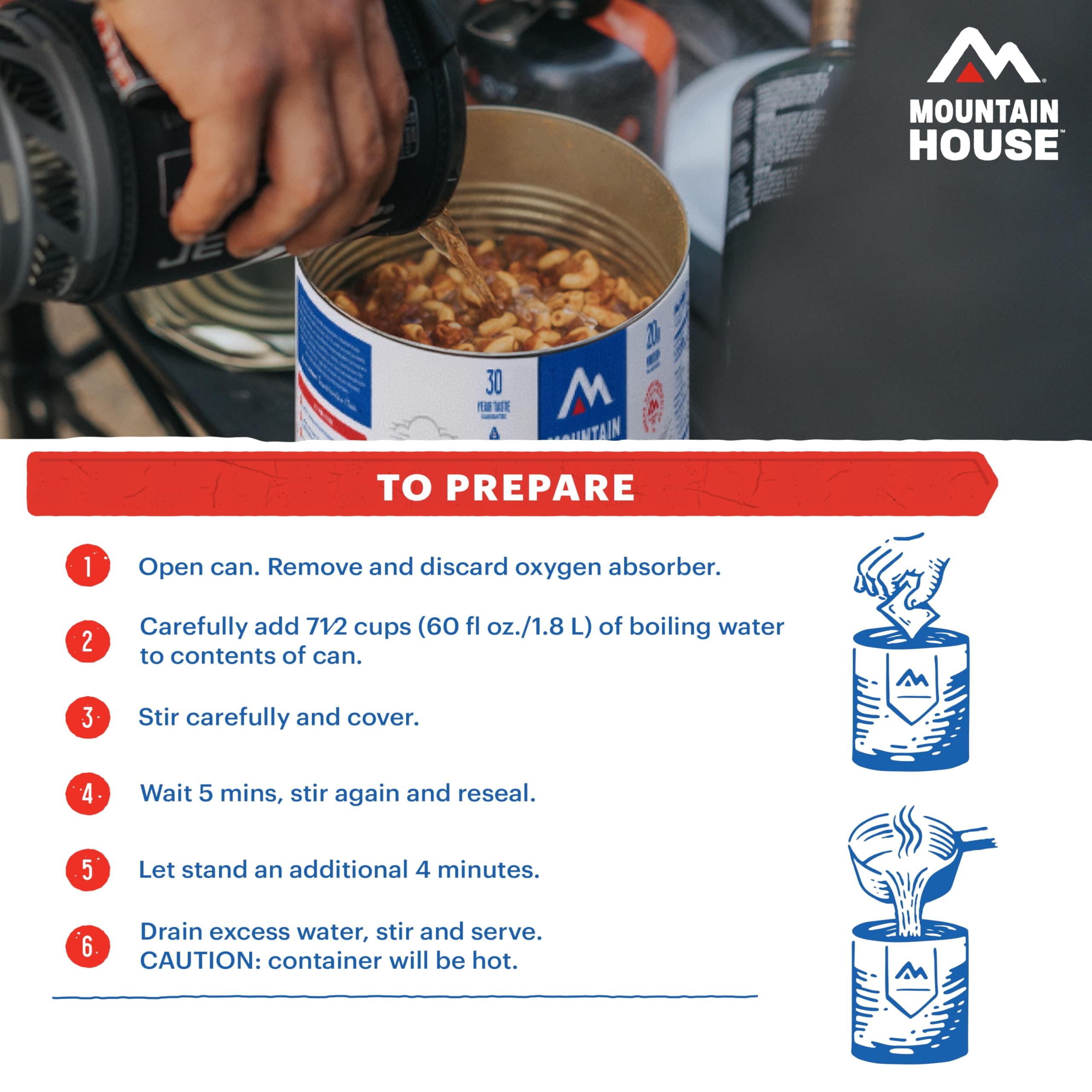 Mountain House Beef Lasagna Freeze-Dried Food 9 Servings 30-Year Shelf Life - Thumbnail 5