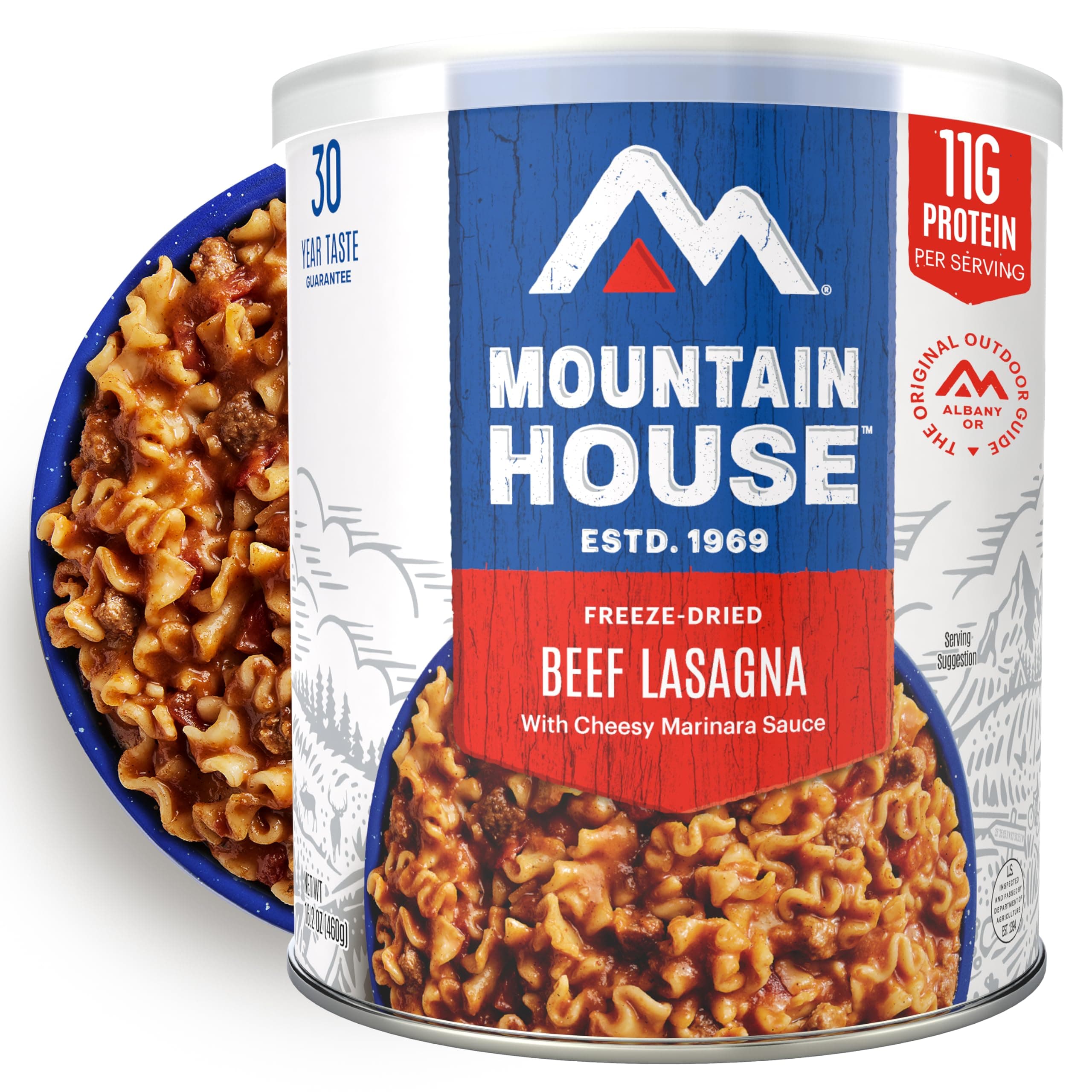 Mountain House Beef Lasagna Freeze-Dried Food 9 Servings 30-Year Shelf Life