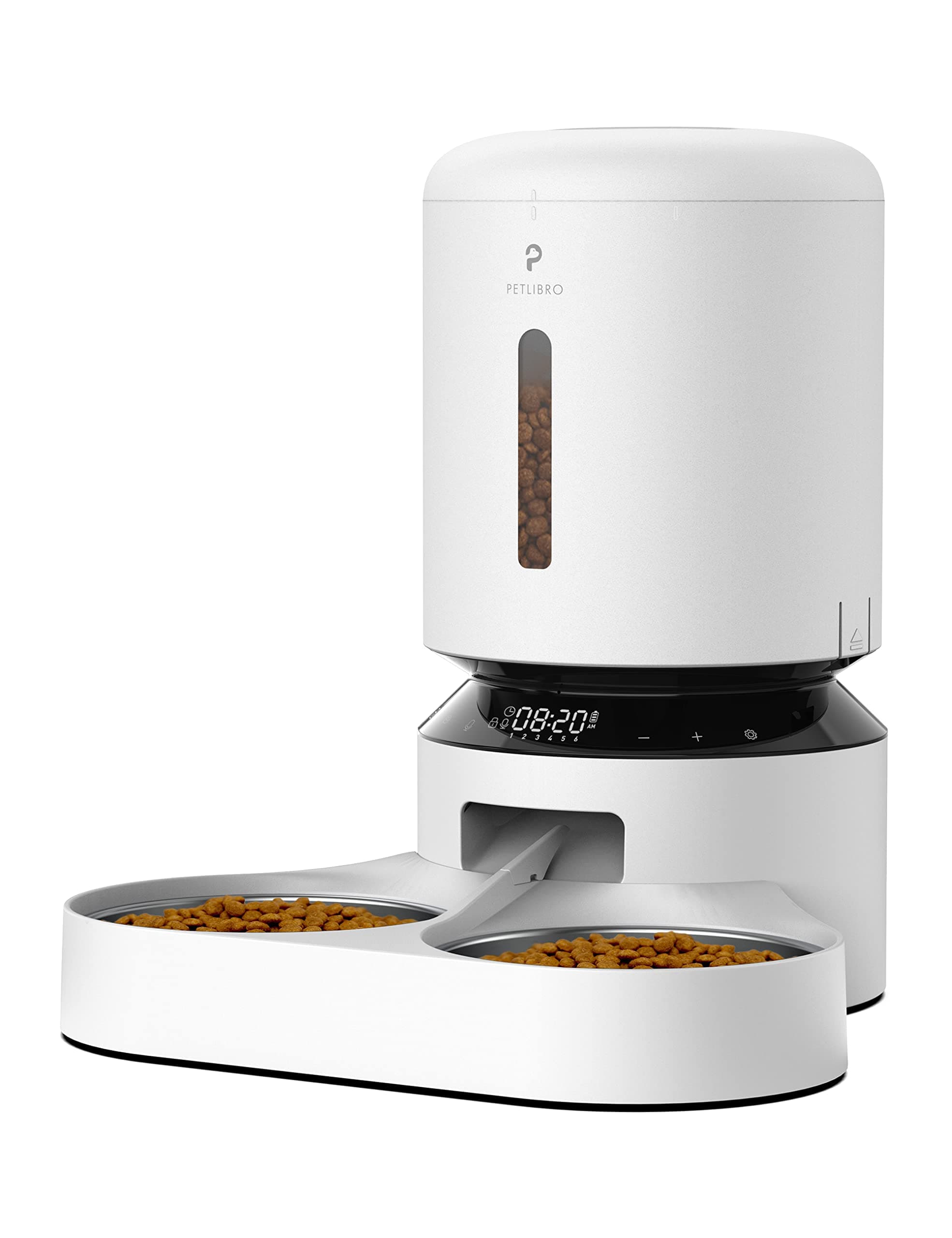 PETLIBRO PLAF103-DT 5L Automatic Pet Feeder with 2 Stainless Bowls, Dual Tray