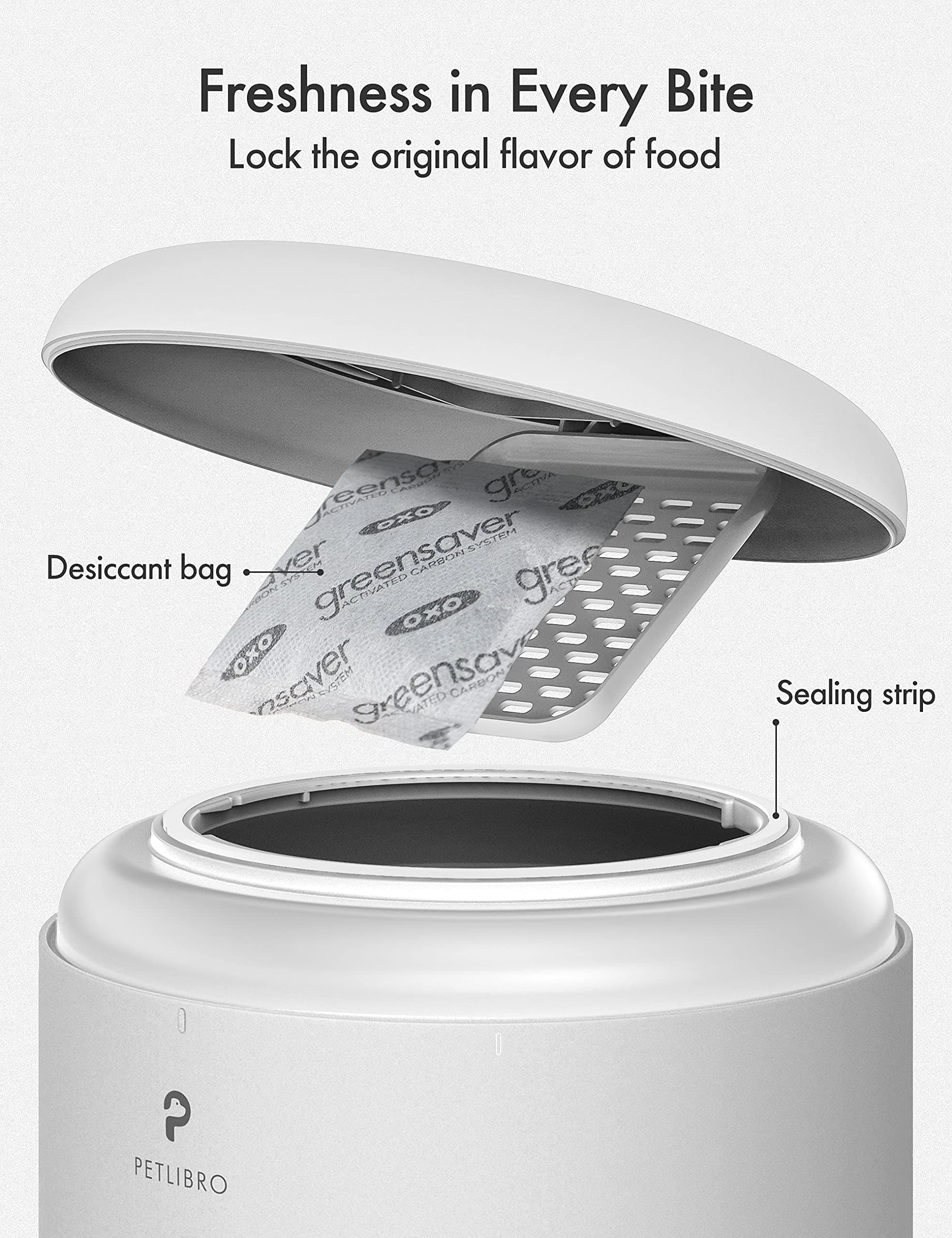 PETLIBRO PLAF103-DT 5L Automatic Pet Feeder with 2 Stainless Bowls, Dual Tray - Thumbnail 6