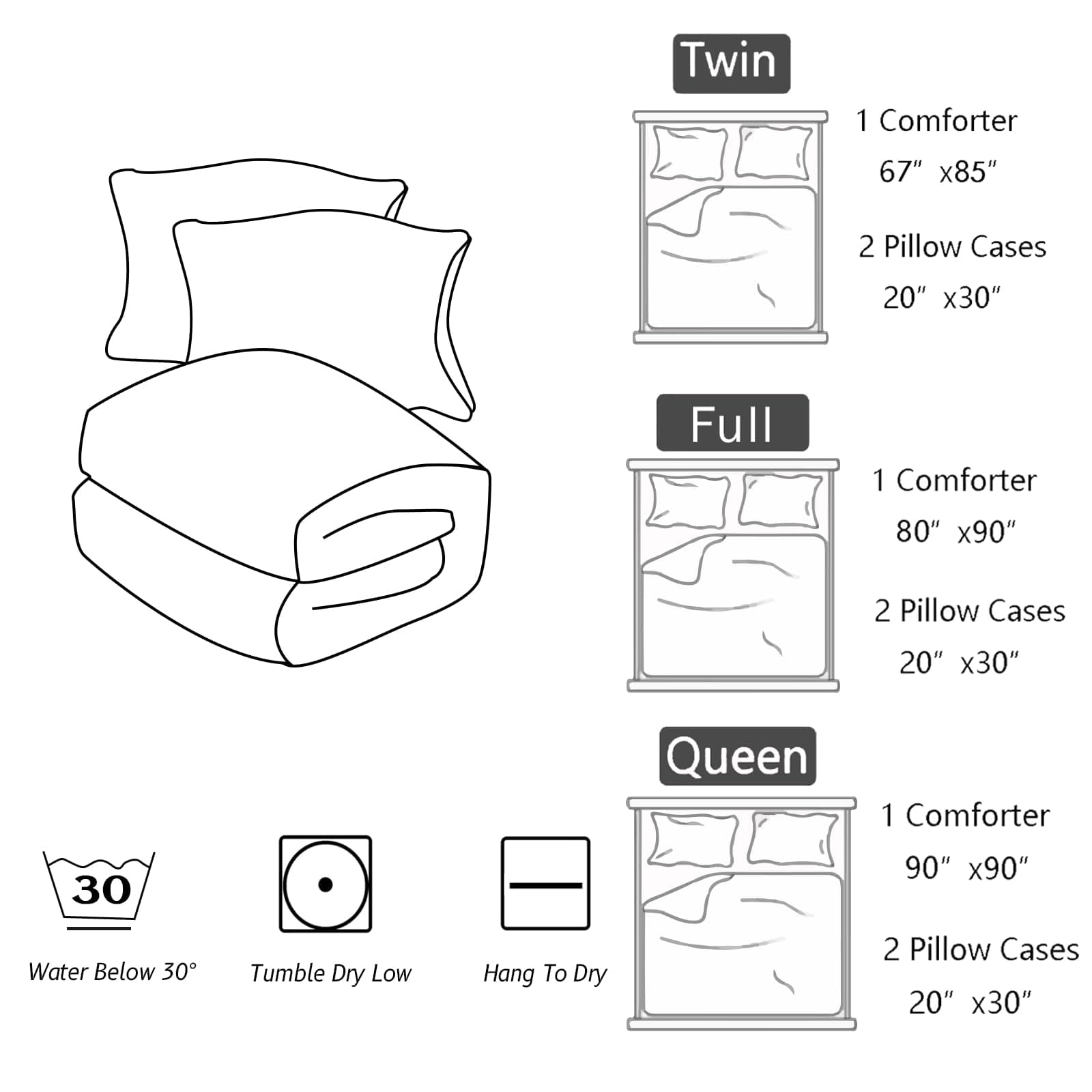 Geometric Turquoise Black King Size Comforter Set 1 Comforter 2 Pillowcases - Thumbnail 7