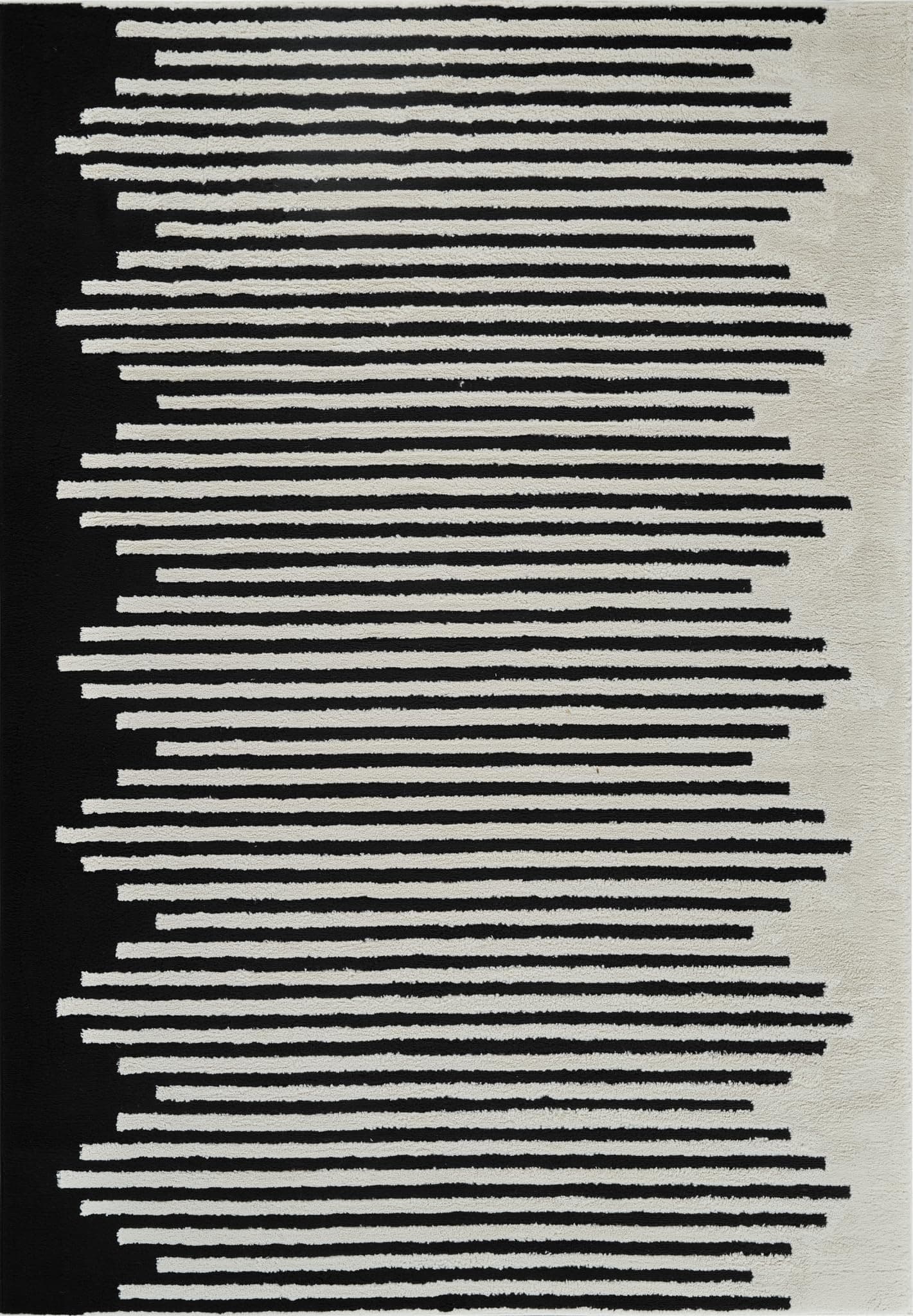 RUG BRANCH Domus 8'x11' (7'10" x 10'10") Abstract Indoor Area Rug - Cream Black - Thumbnail 2