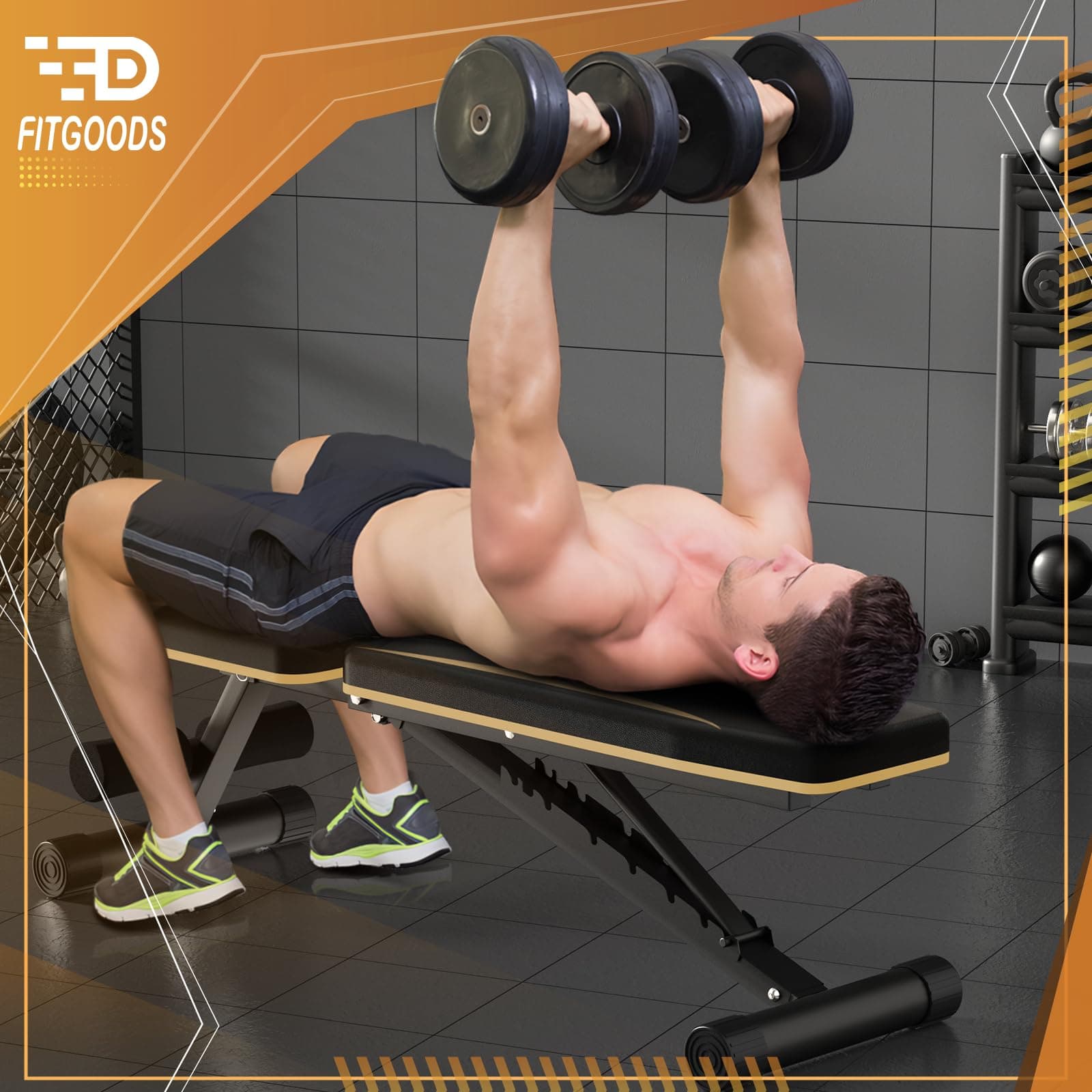 FitGoods Adjustable Weight Bench FGWB-003 660 LBS Heavy-Duty Foldable Incline - Thumbnail 6