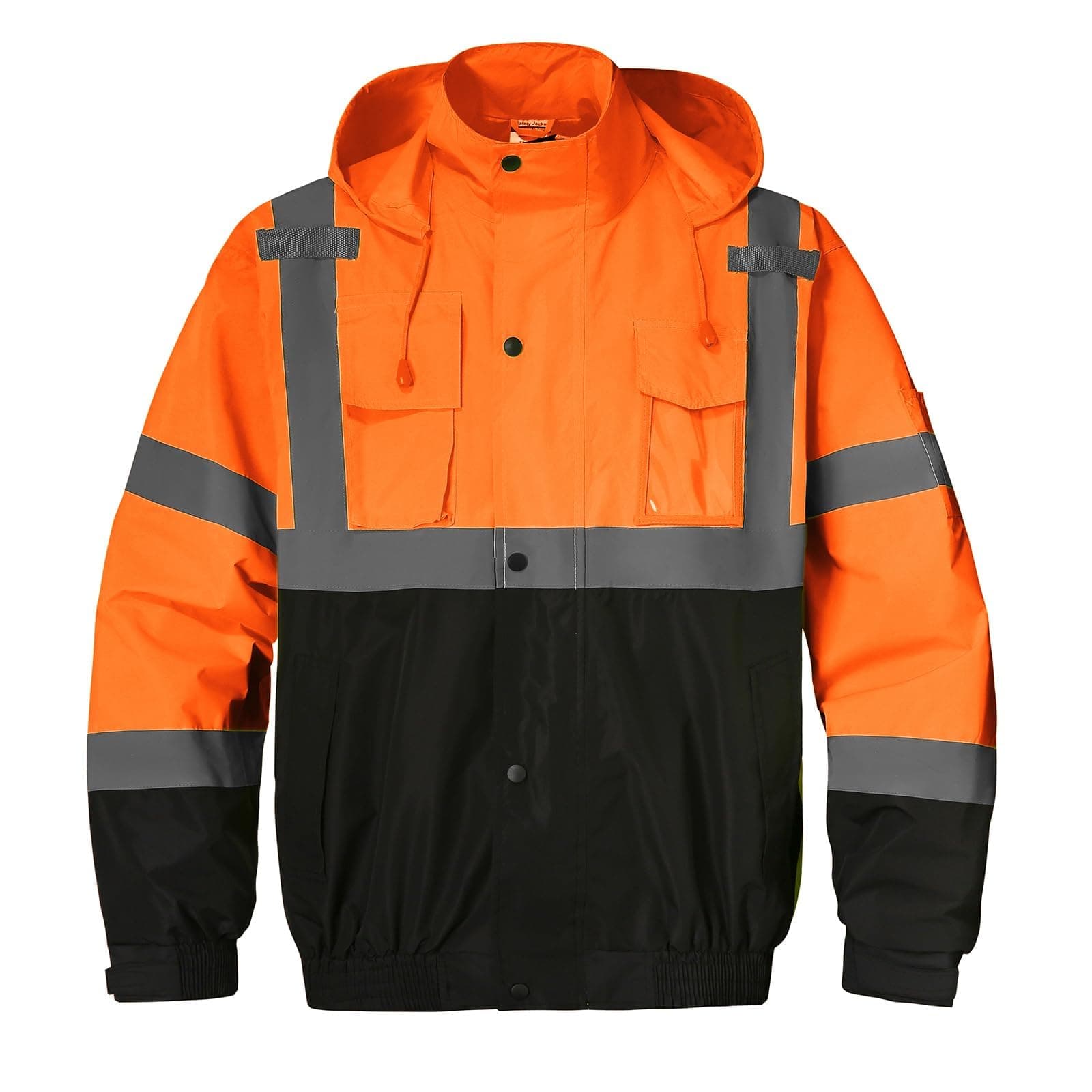 SKSAFETY J2072-5XL Men's Hi Vis Waterproof Softshell Jacket ANSI Class 3