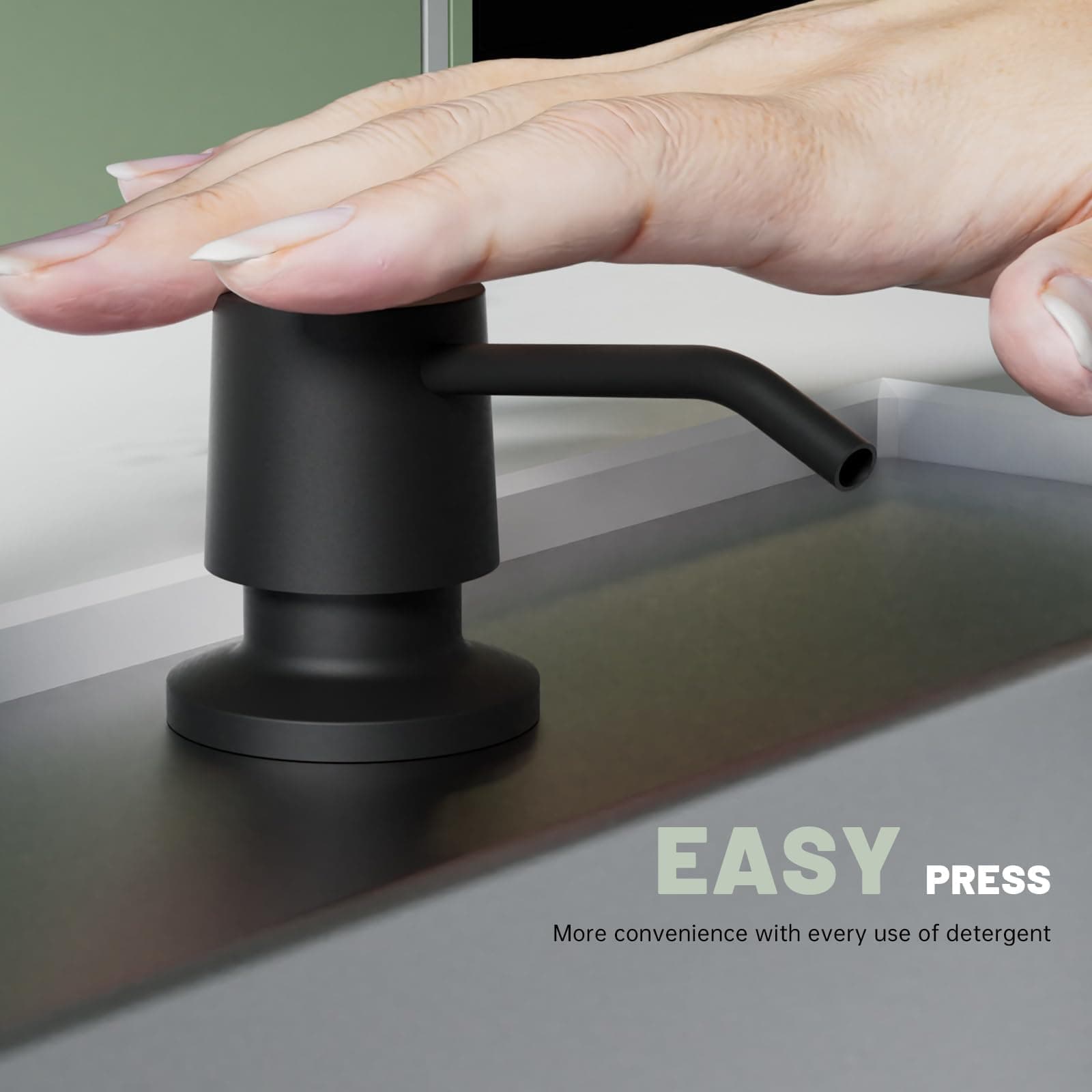 DAYONE Touchless Kitchen Faucet Black Pull Down Sprayer Soap Dispenser - Thumbnail 9