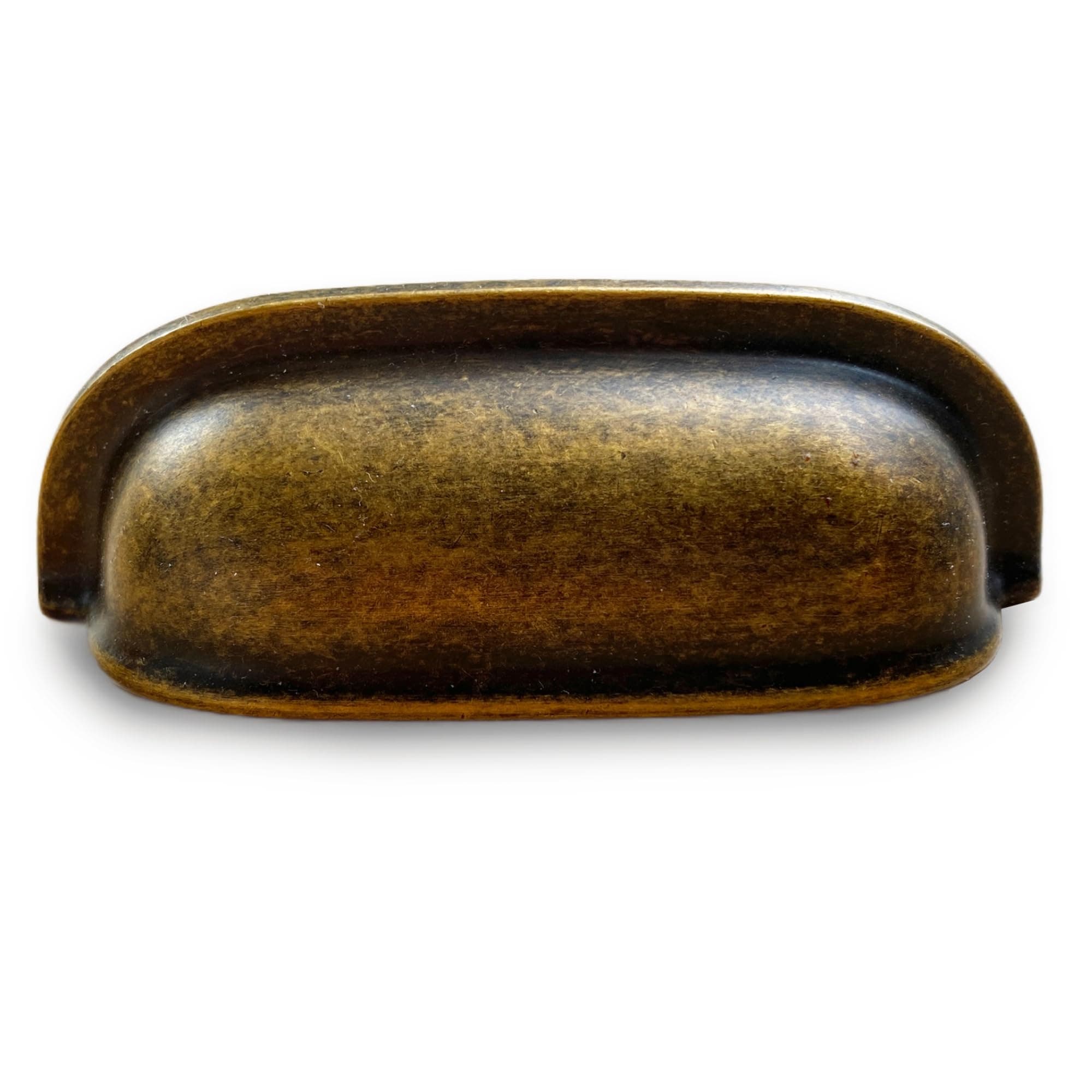 paxiyu Antique Brass Cabinet Cup Pulls 10 Pack 2.5 inch Drawer Pulls