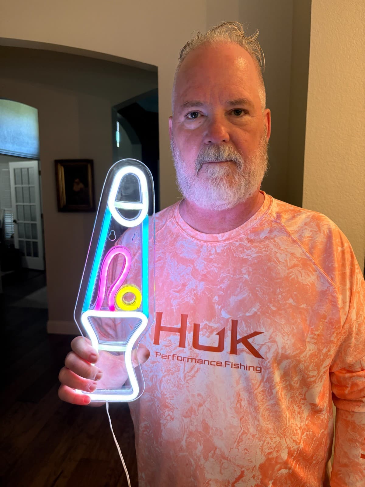 Gabba Goods LED Neon Lava Lamp Light Wall Mount Colorful Glow 14 - Thumbnail 7