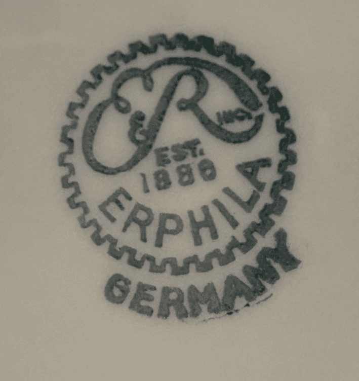 Erphila Germany Reticulated Fruit Plate Bavaria Porcelain Gold Trim IND - Thumbnail 3