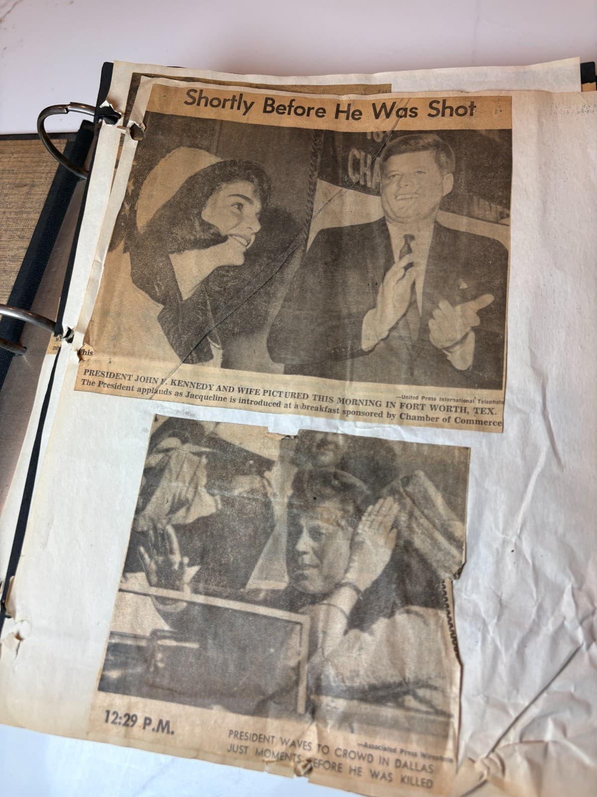 1963 JFK Kennedy Assassination Archive Scrapbook 60+ Pg LIFE Magazine Newspapers