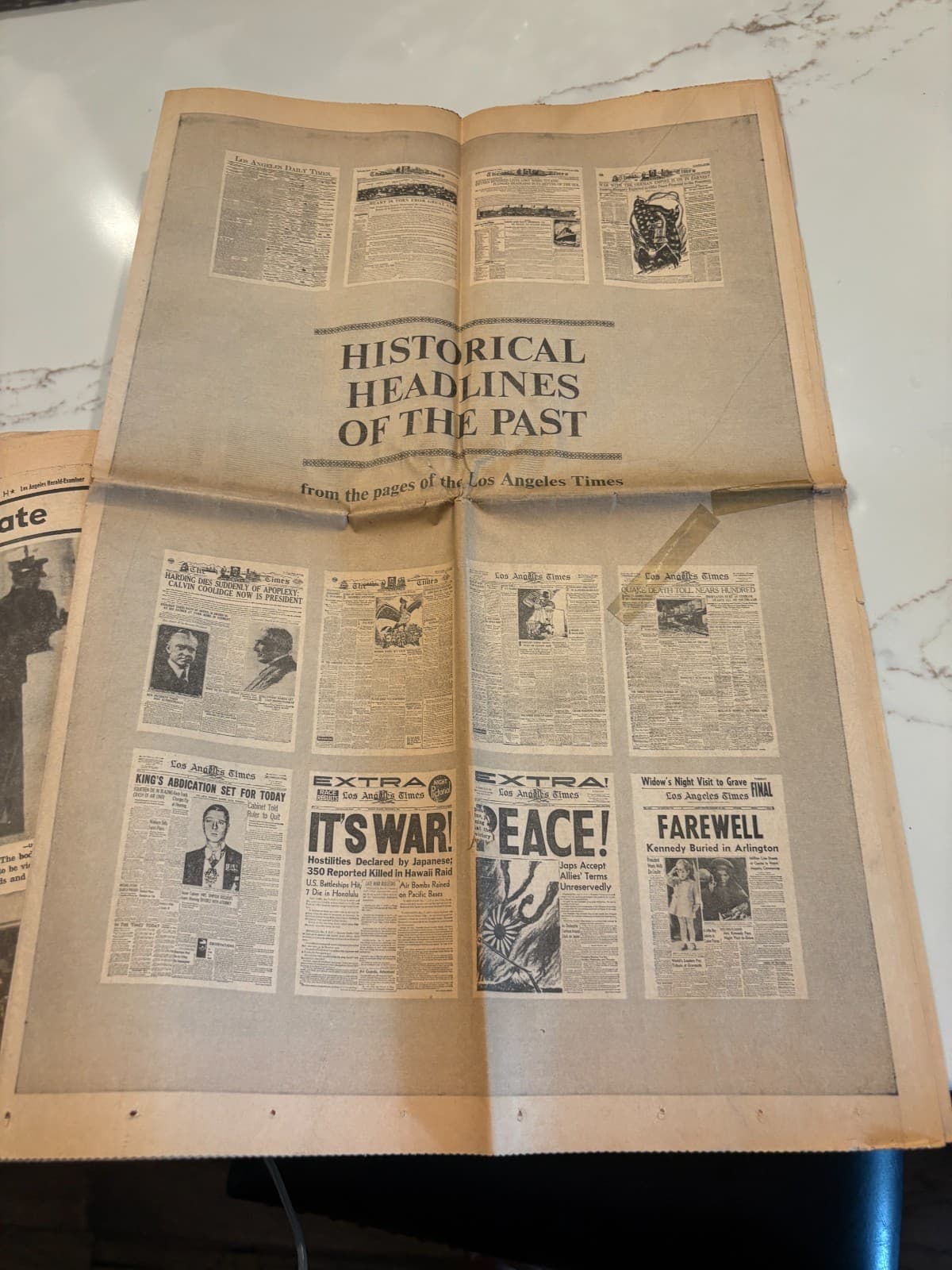 1963 JFK Kennedy Assassination Archive Scrapbook 60+ Pg LIFE Magazine Newspapers - Thumbnail 2