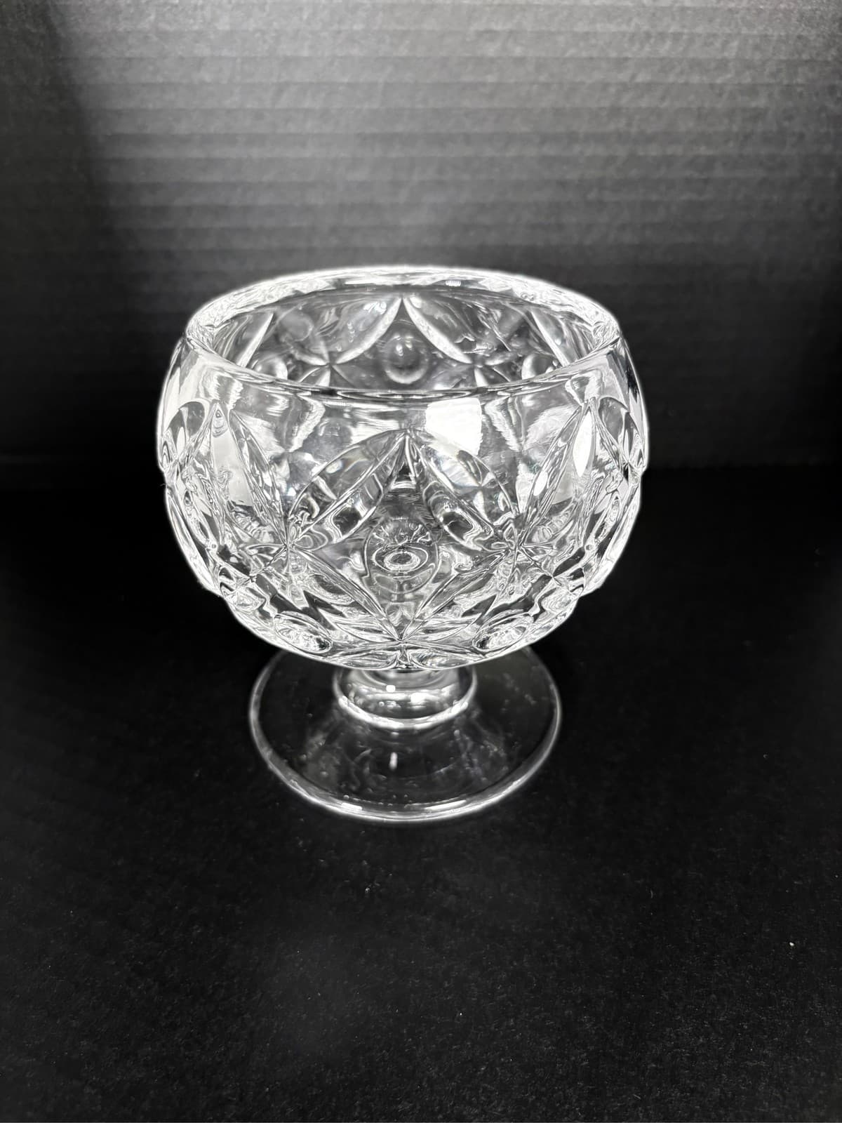 Shannon Crystal Godinger Flint Pineapple Footed Candy Bowl Dessert Dish