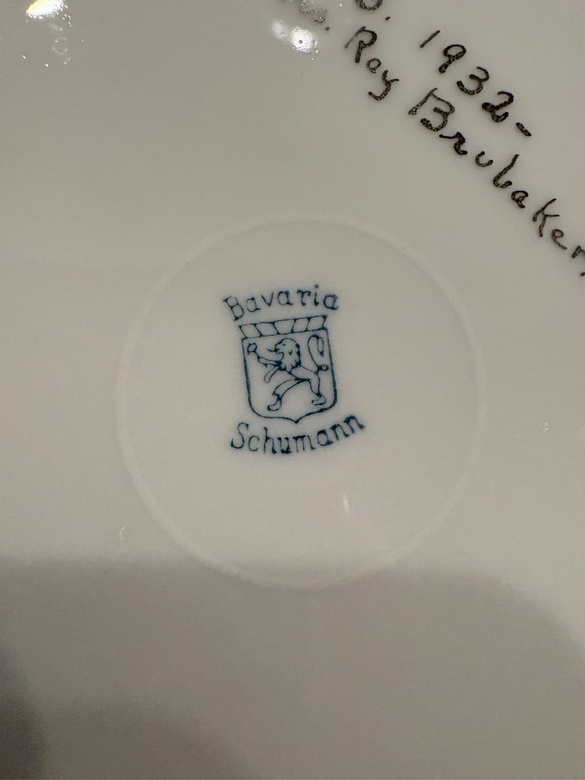 Schumann Bavaria Wild Rose Encrusted Gold Trim Dinner Plate Germany - Thumbnail 2