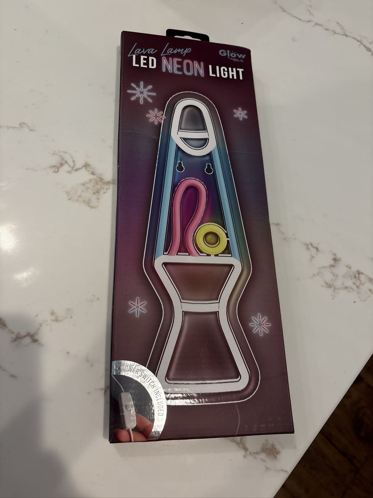 Gabba Goods LED Neon Lava Lamp Light Wall Mount Colorful Glow 14 - Thumbnail 3