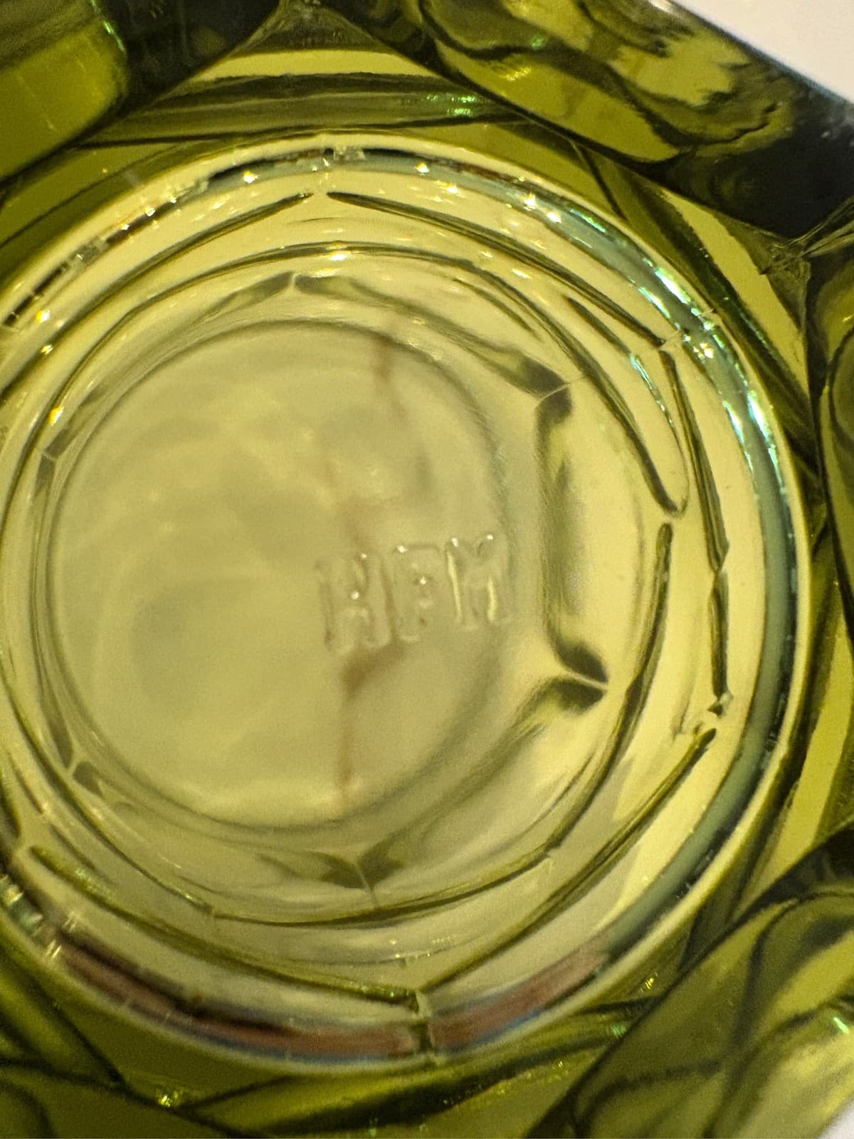 Set of 10 Fostoria Argus Green 3" Old Fashioned small Juice Tumblers HFM Glass - Thumbnail 3
