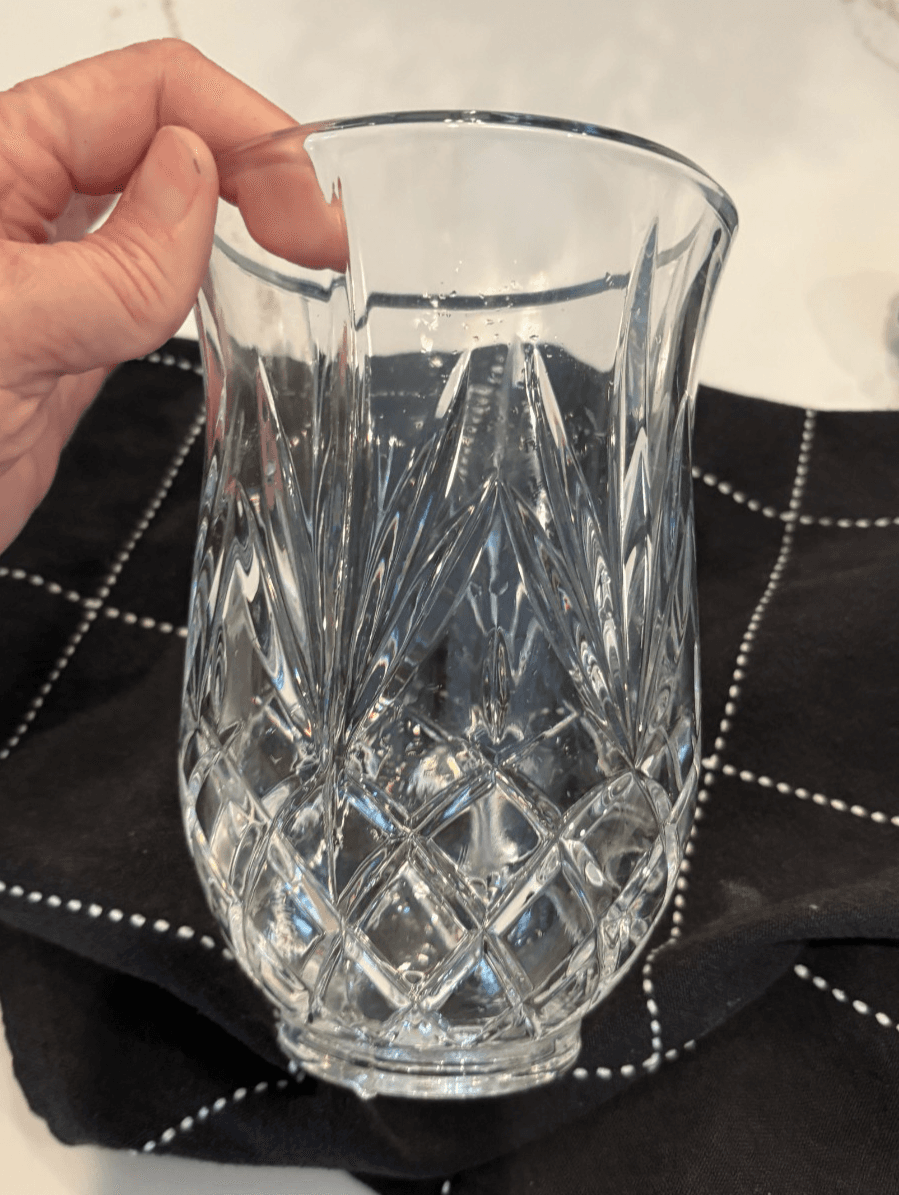 St George 24% Lead Crystal SGRB Replacement Hurricane Shade /Fan Diamond Cut - Thumbnail 4