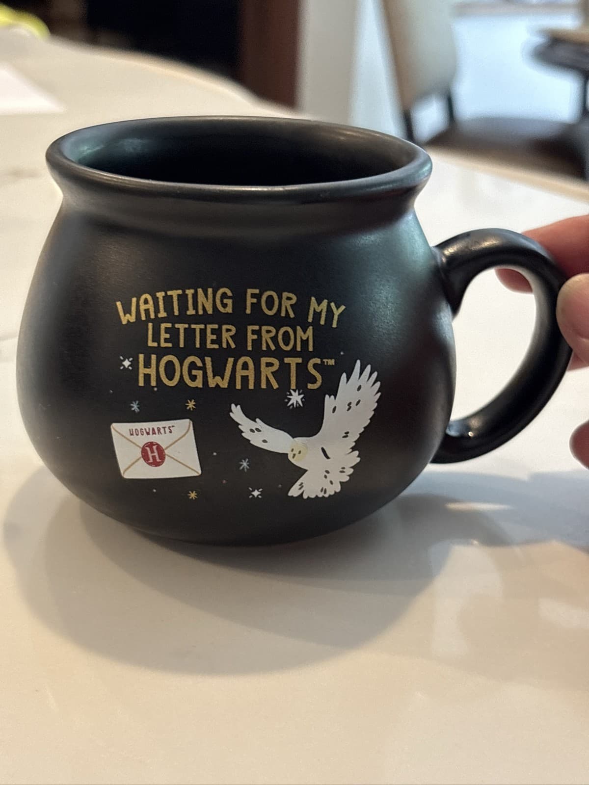 Harry Potter Waiting For My Letter From Hogwarts Cauldron Mug Hedwig - Thumbnail 2