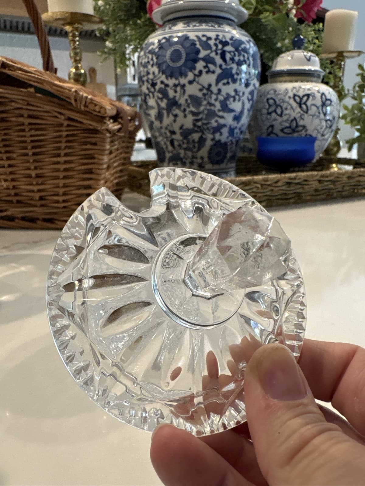 Anchor Hocking Wexford Sugar Bowl Clear Glass Lidded Jam Candy Dish - Thumbnail 3