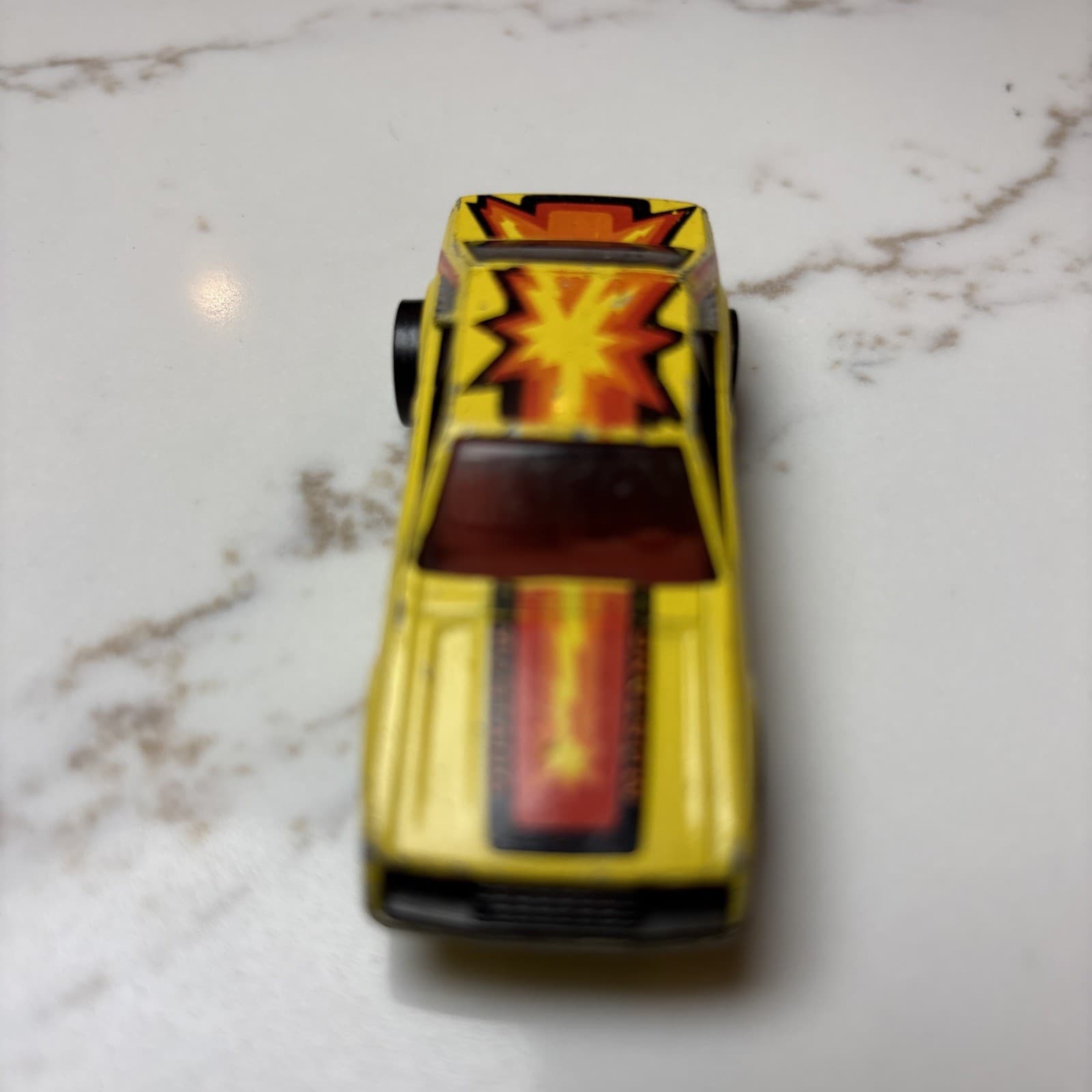 1979 Wheels Turbo Mustang Cobra Yellow Blackwall Hong Kong 1/64 - Thumbnail 3