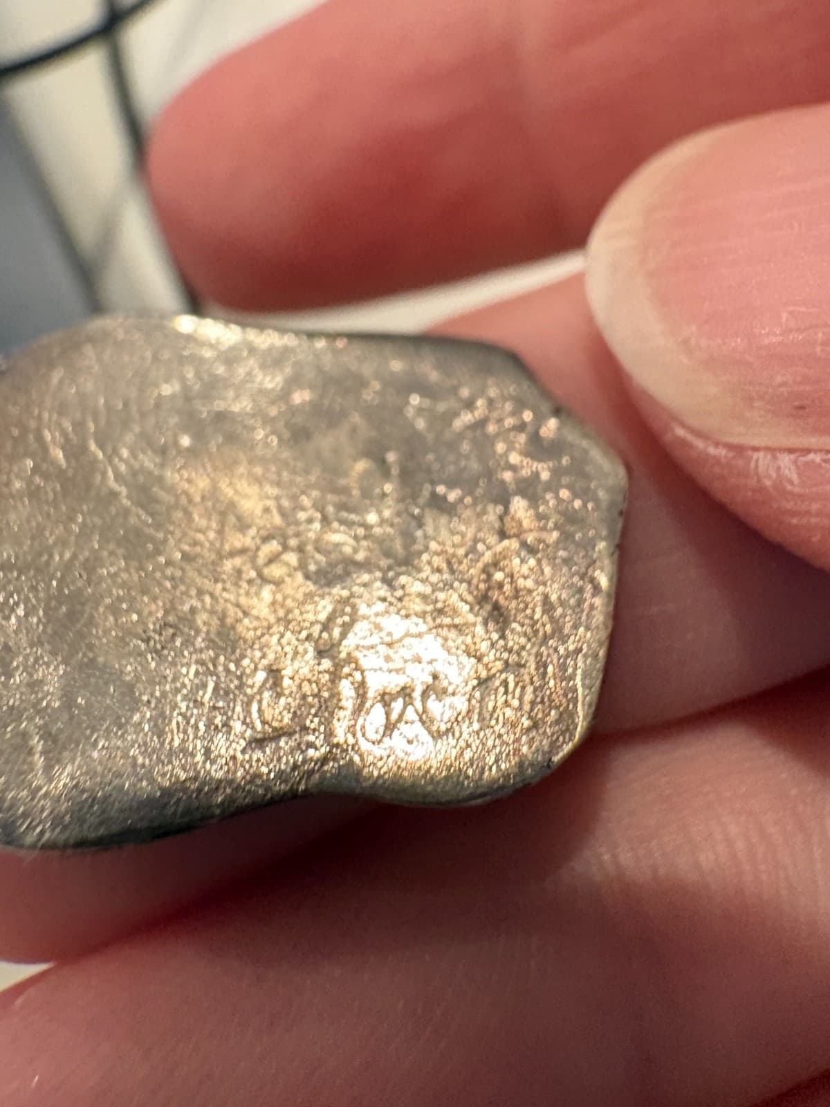 Sterling Silver PETROGLYPH Rock Art Pendant Signed Artisan Piece - Thumbnail 2