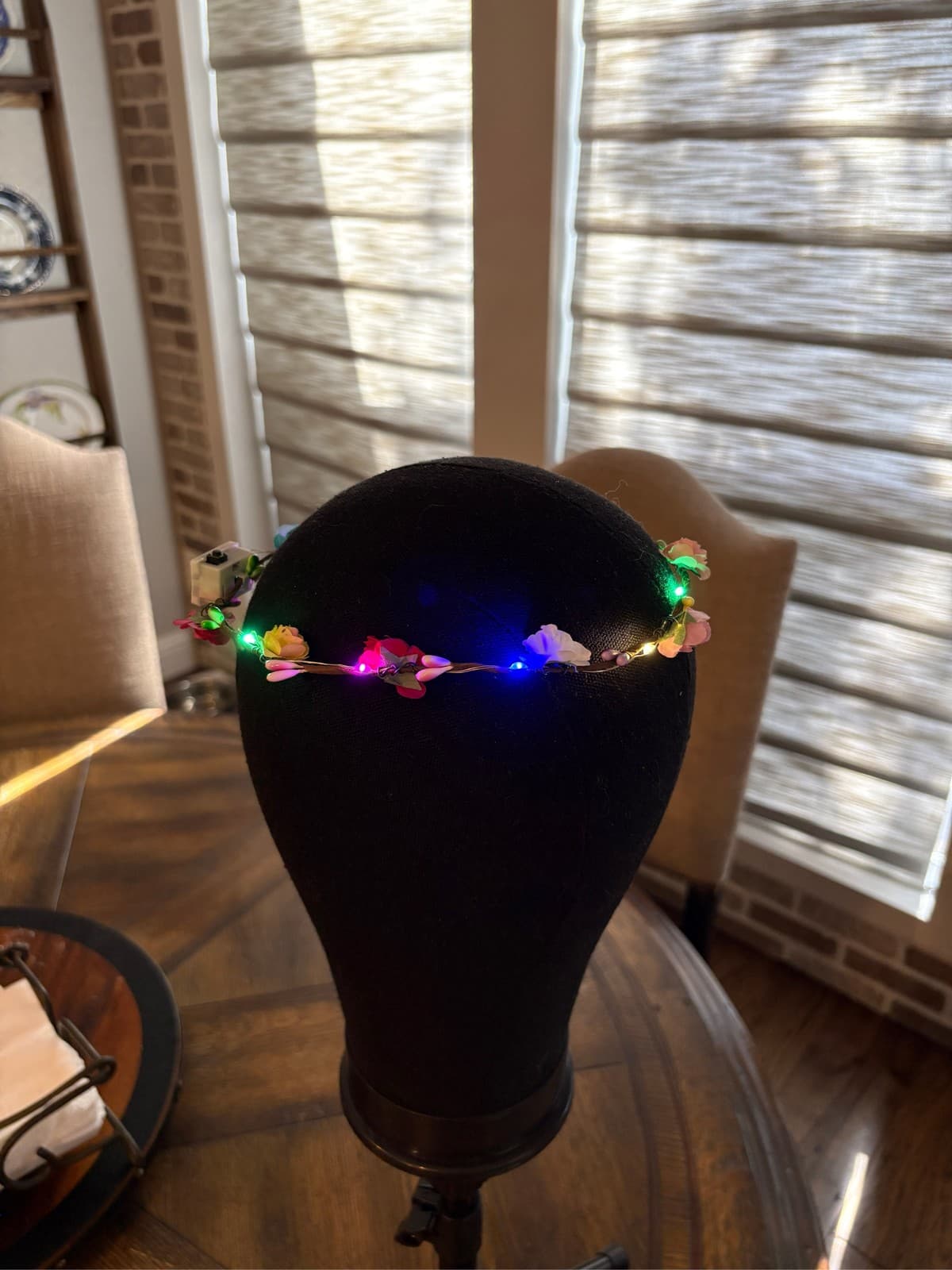 21 piece LED Flower Crown Headband Floral Hair Accessory Glow Party